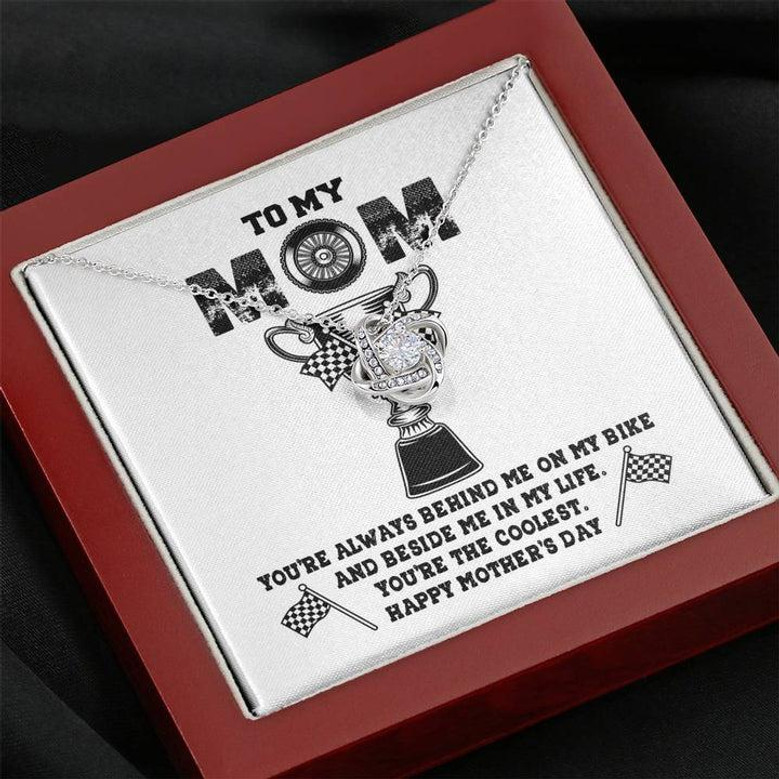 Biker's Mom Gift - The Coolest Mom - The Love Knot Necklace