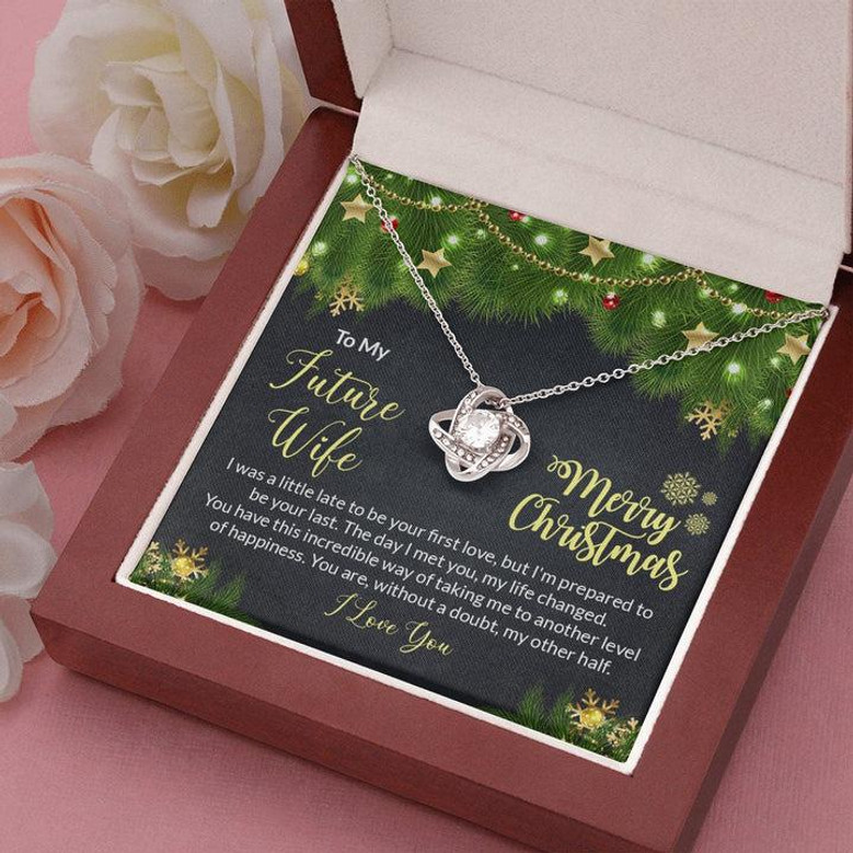 Christmas Gift To My Future Wife, Love Knot Necklace, Forever Together, Sentimental Gift For Bride From Groom, Birthday Gift For Fiance
