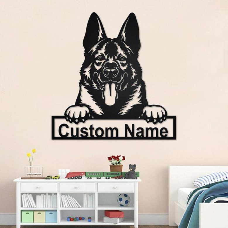Custom West Gothic Dog Metal Wall Art, Personalized West Gothic Name Sign Decoration For Room, West Gothic Home Decor, Custom Dog