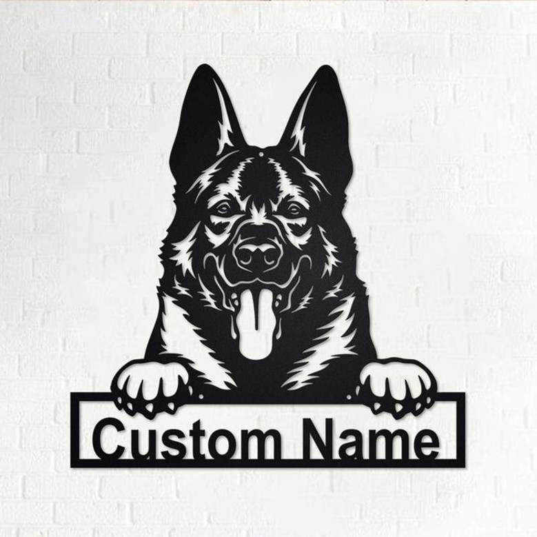 Custom West Gothic Dog Metal Wall Art, Personalized West Gothic Name Sign Decoration For Room, West Gothic Home Decor, Custom Dog