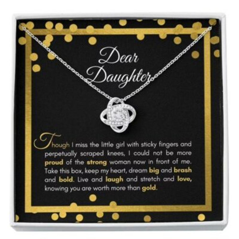 Daughter Necklace, Sentimental Necklace Gift For Your Daughter For Occasions, Happy Or Sad , More Than
