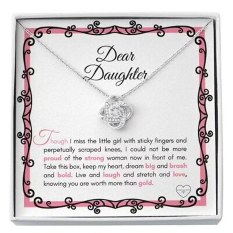 Daughter Necklace, Sentimental Necklace Gift For Your Daughter For Occasions, Happy Or Sad , More Than