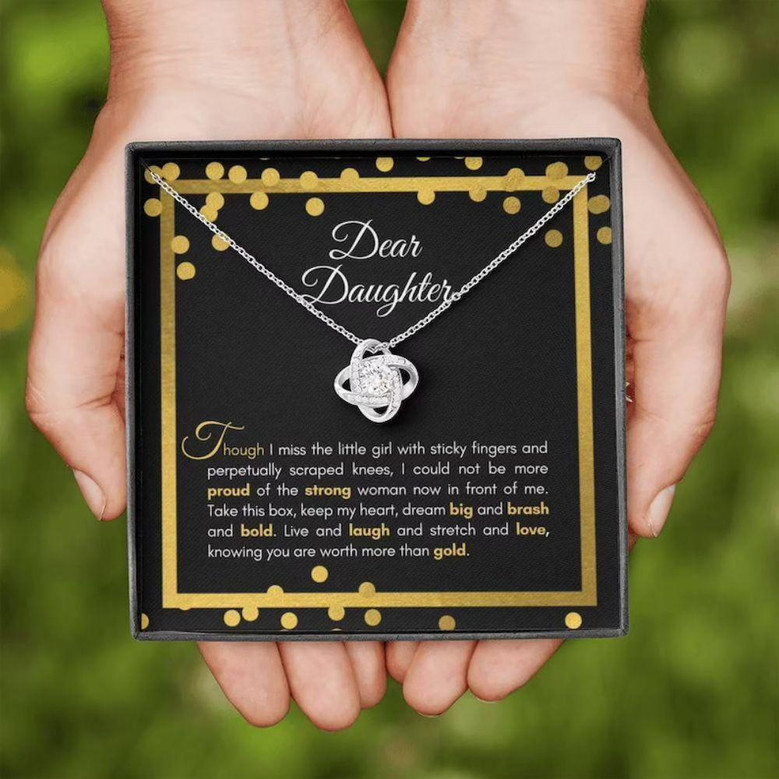 Daughter Necklace, Sentimental Necklace Gift For Your Daughter For Occasions, Happy Or Sad , More Than