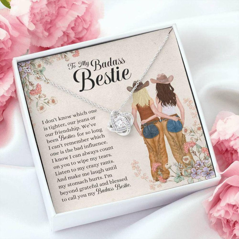 Friend Necklace, To My Badass Bestie Necklace , Country Girl Edition