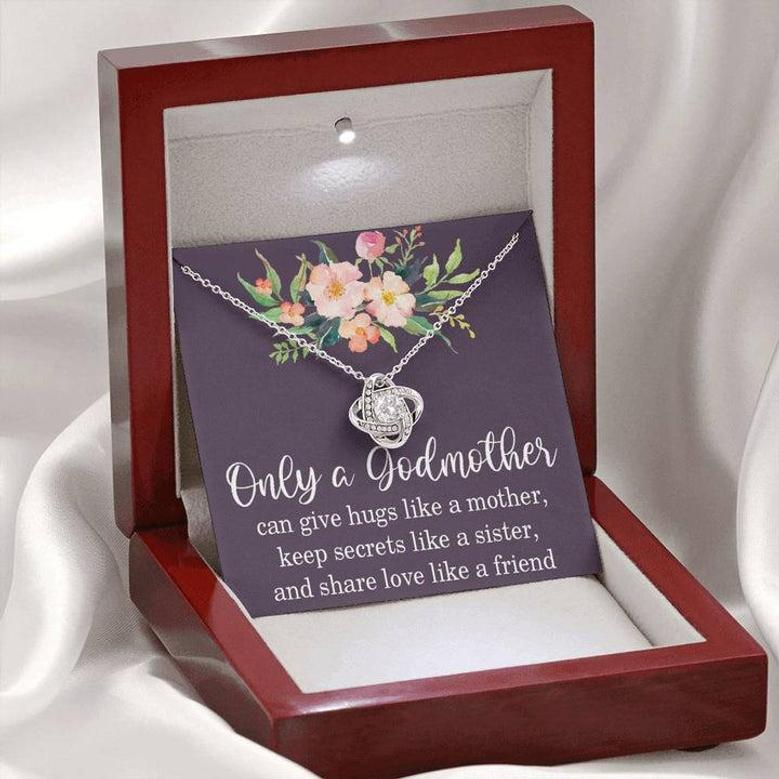 Godmother Love Knot Necklace, Godmother Gift, Godmother Proposal, Fairy Godmother, Be My Godmother, Godmother Request