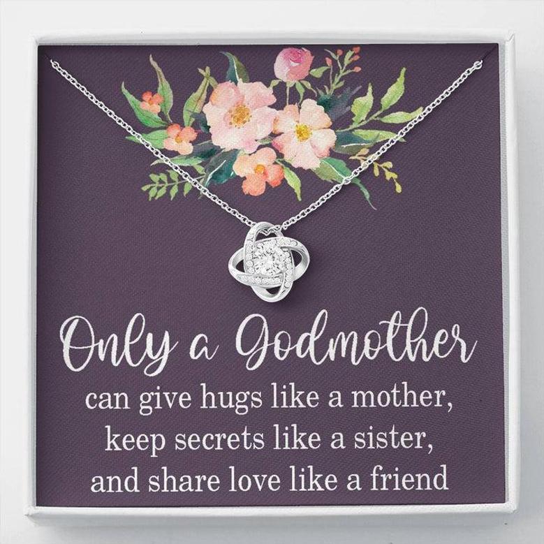 Godmother Love Knot Necklace, Godmother Gift, Godmother Proposal, Fairy Godmother, Be My Godmother, Godmother Request
