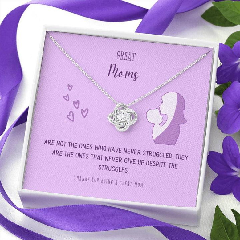 Great Moms Love Knot Necklace