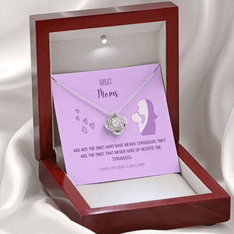 Great Moms Love Knot Necklace