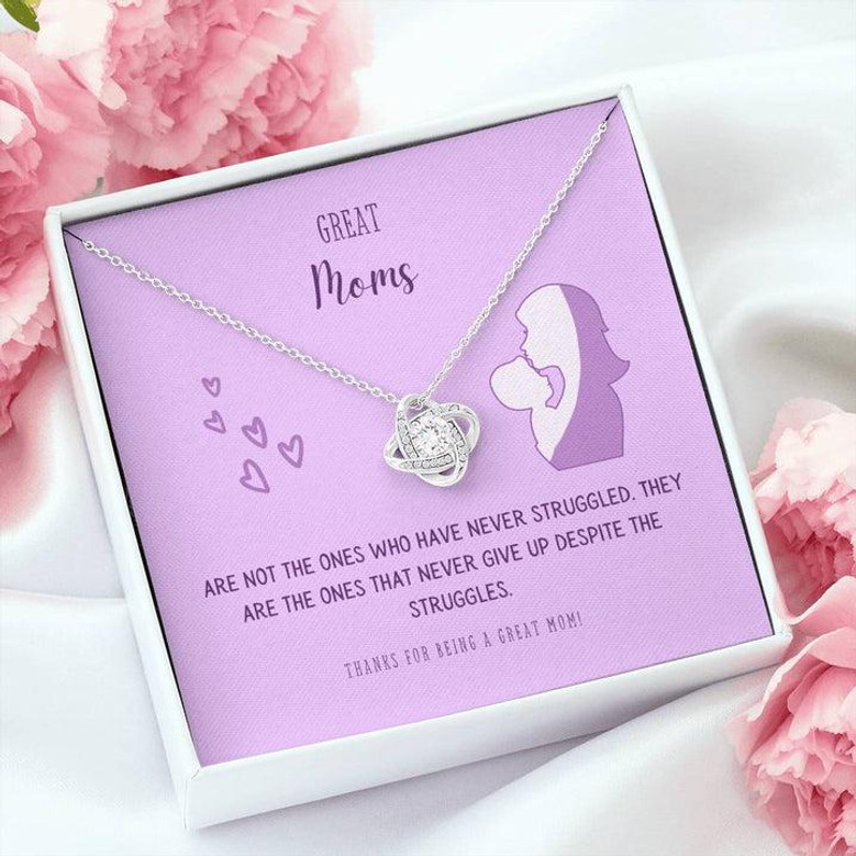 Great Moms Love Knot Necklace