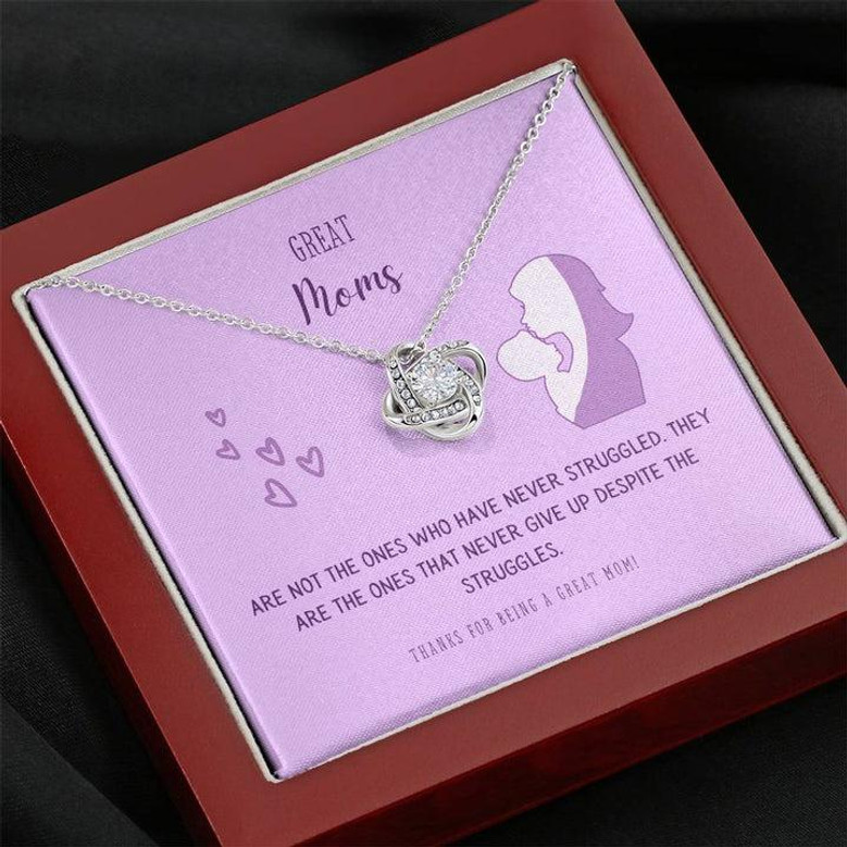 Great Moms Love Knot Necklace
