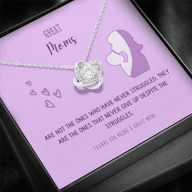 Great Moms Love Knot Necklace