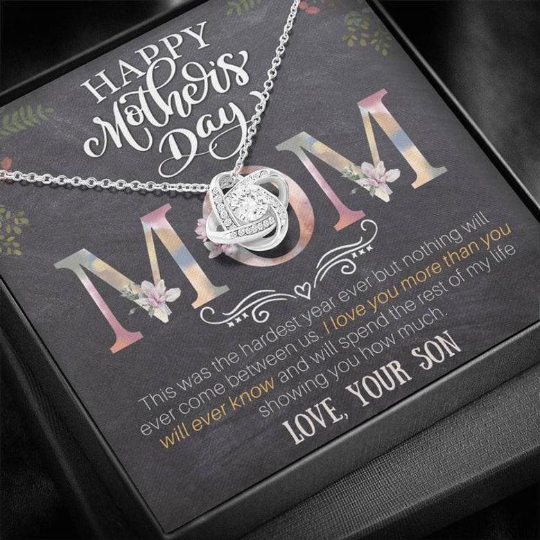 Happy Mother's Day - This Was The Hardest Year Ever - Love Knot Necklace