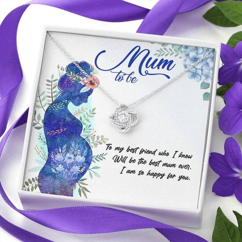 Happy Mother's Day Gift - Mom To Be - The Love Knot Necklace
