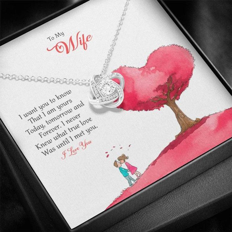I Want You To Know | Personalized Gift💓 Love Knot Necklace