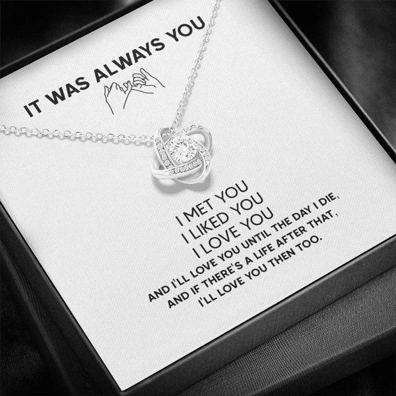 It Was Always You - Love Knot Necklace