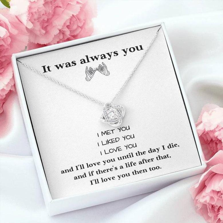 It Was Always You - Love Knot Necklace | Personalized Gift! ❤️