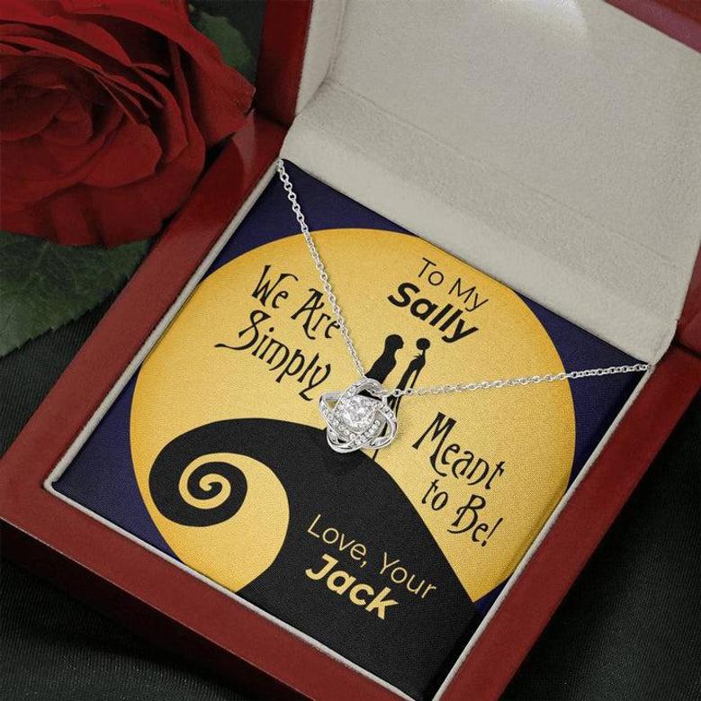 Jack & Sally, Love Knot Necklace, Simply Meant To Be