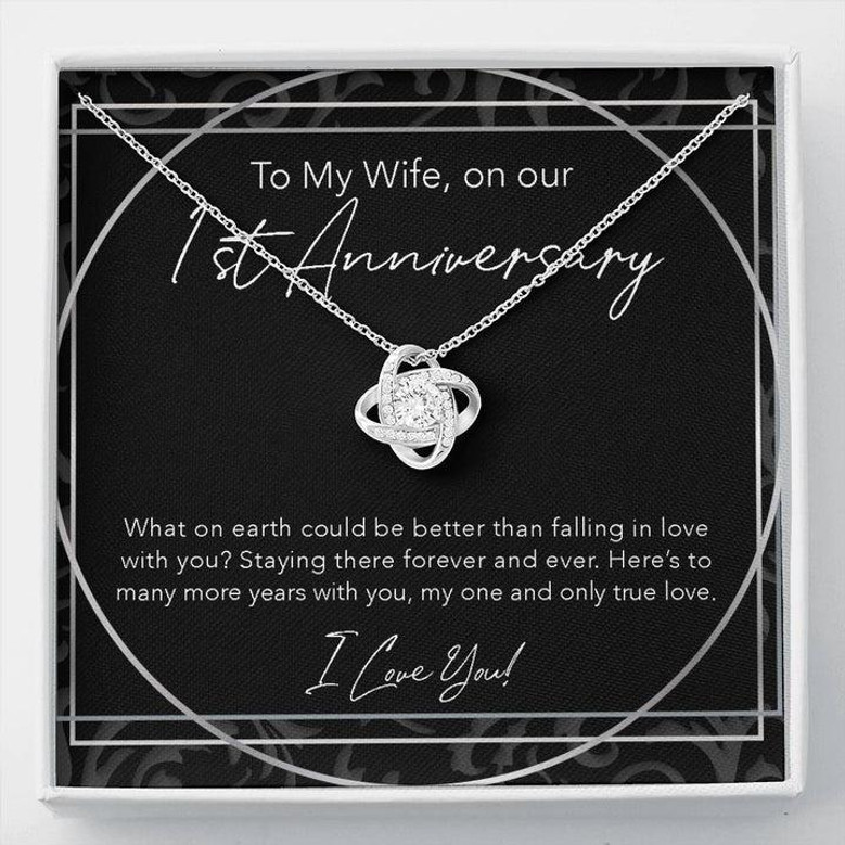 Love Knot Necklace, Anniversary Gift For Wife, To My Wife, Wife Jewelry, Anniversary Necklace, Wife Gift, Sentimental Anniversary Love Knot Necklace, Anniversary Gift For Wife, To My Wife, Wife Jewelry, Anniversary Necklace, Wife Gift, Sentimental Anniversary