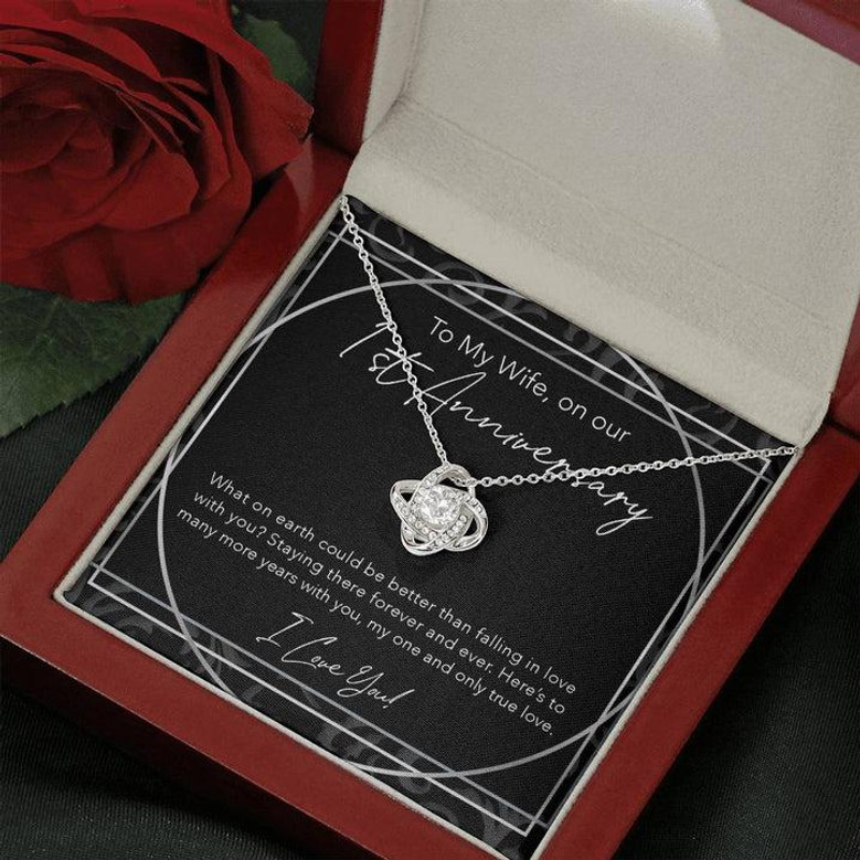 Love Knot Necklace, Anniversary Gift For Wife, To My Wife, Wife Jewelry, Anniversary Necklace, Wife Gift, Sentimental Anniversary Love Knot Necklace, Anniversary Gift For Wife, To My Wife, Wife Jewelry, Anniversary Necklace, Wife Gift, Sentimental Anniversary