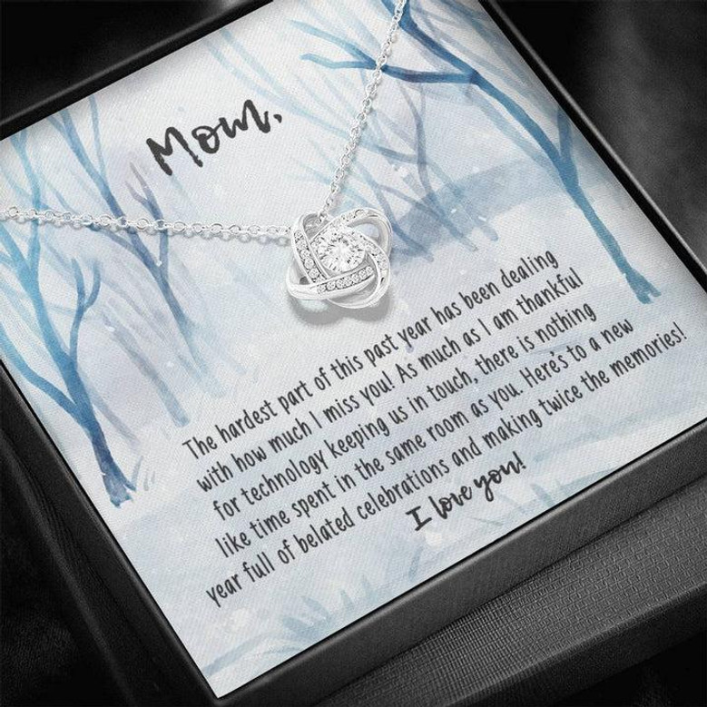 Love Knot Necklace Christmas Present For Mom 2022