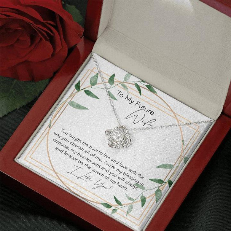 Love Knot Necklace, Future Wife Gift, Birthday Gift For Fiancee, Engagement Birthday Gift, Future Wife Jewelry, First Date Anniversary, Sentimental