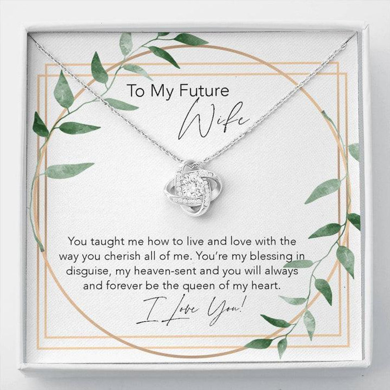 Love Knot Necklace, Future Wife Gift, Birthday Gift For Fiancee, Engagement Birthday Gift, Future Wife Jewelry, First Date Anniversary, Sentimental