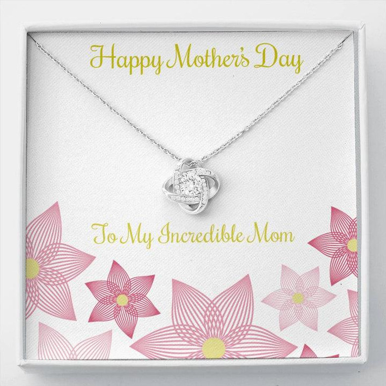 Love Knot Necklace To My Incredible Mom, Gift For Mom, Mother's Day Gift, Special Gift For Mom