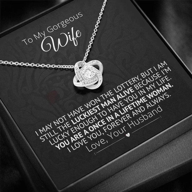 Lucky To Have You - Love Knot Necklace