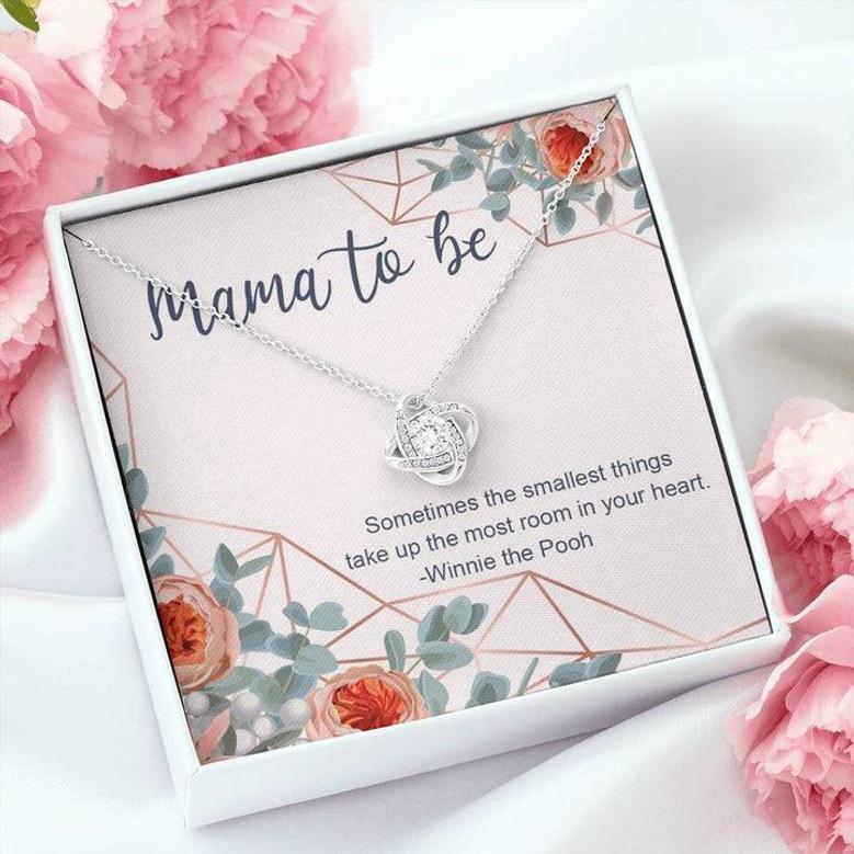 Mama To Be Necklace Gift, Pregnancy Gift For Friend, Gift For First Time Mom • Pregnancy Gift For Best Friend • Gift For Mom To Be Love Knot Necklace