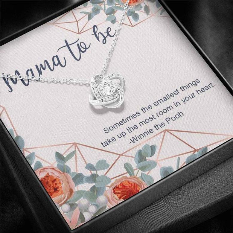 Mama To Be Necklace Gift, Pregnancy Gift For Friend, Gift For First Time Mom • Pregnancy Gift For Best Friend • Gift For Mom To Be Love Knot Necklace
