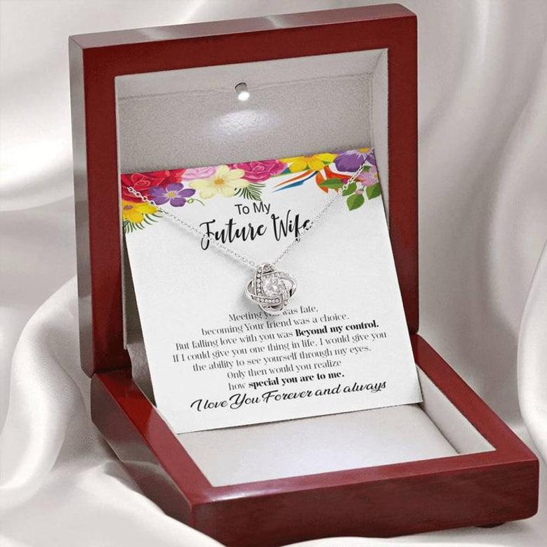Meeting You Was Fate Love Knot Necklace For Future Wife