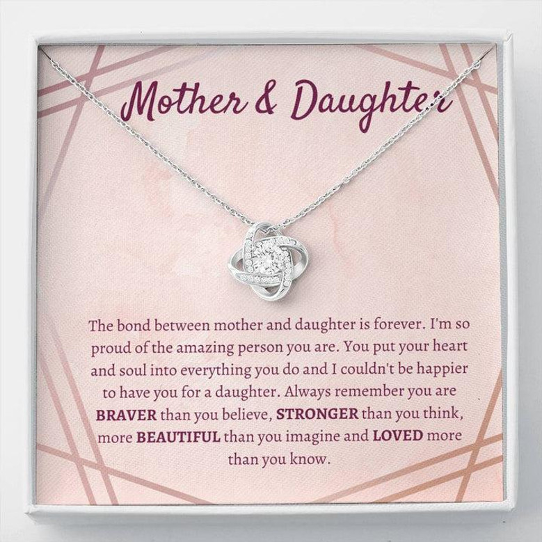 Mother & Daughter Love Knot Necklace