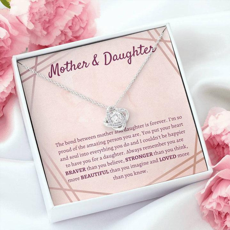 Mother & Daughter Love Knot Necklace