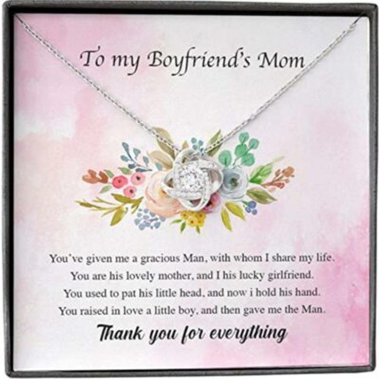 Mother-In-Law Necklace, Boyfriend, Mom Necklace, Presents For Mother Gifts, Raise Boy Thank