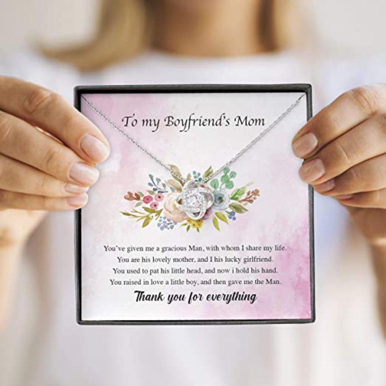 Mother-In-Law Necklace, Boyfriend, Mom Necklace, Presents For Mother Gifts, Raise Boy Thank