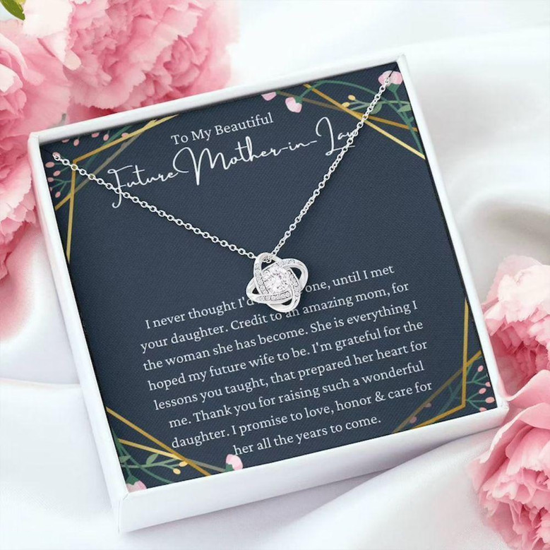 Mother-In-Law Necklace, Necklace Gift For Future Mother-In-Law From Future Son-In-Law, To My Future Mother-In-Law