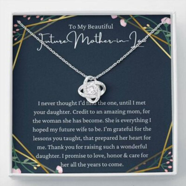 Mother-In-Law Necklace, Necklace Gift For Future Mother-In-Law From Future Son-In-Law, To My Future Mother-In-Law