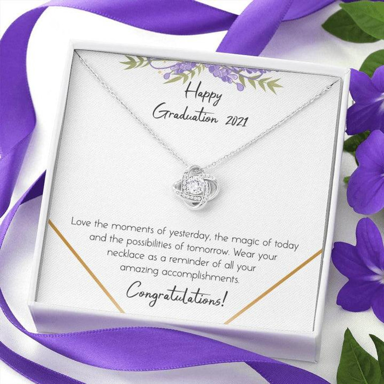 Mother's Day Gift From Daughter To Mom Forever Love Knot Necklace For Mom