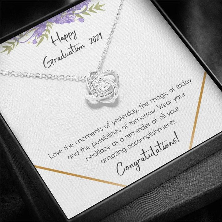 Mother's Day Gift From Daughter To Mom Forever Love Knot Necklace For Mom