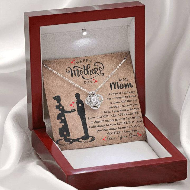 My Loving Mother | Love Knot Necklace Mother's Day Gift