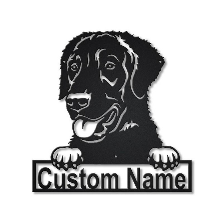 Personalized Curly-Coated Retriever Dog Metal Sign Art | Custom Curly-Coated Retriever Metal Sign | Gifts Funny | Animal Custom | Dog Gift