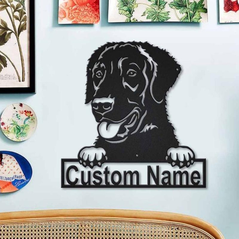 Personalized Curly-Coated Retriever Dog Metal Sign Art | Custom Curly-Coated Retriever Metal Sign | Gifts Funny | Animal Custom | Dog Gift