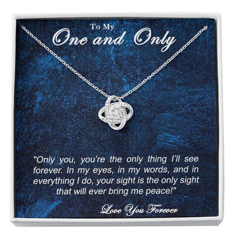 Promise Love Knot Necklace For Her, Gift For Girlfriend/Wife From Boyfriend, Anniversary Gift, Valentine Day Gifts, Gift For Girlfriends Birthday