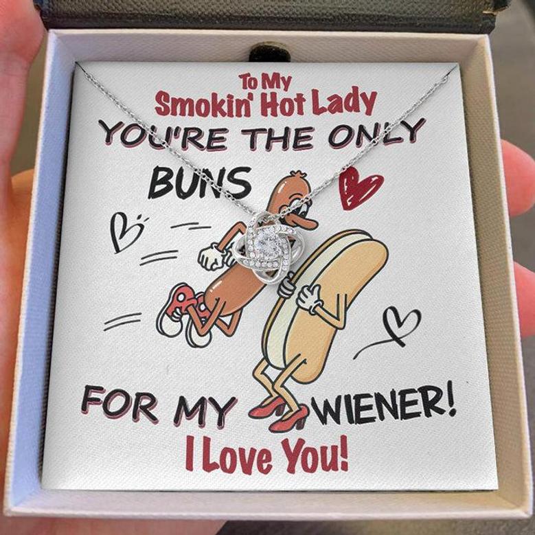 Smokin' Hot Lady | Personalized Gift💓 Love Knot Necklace