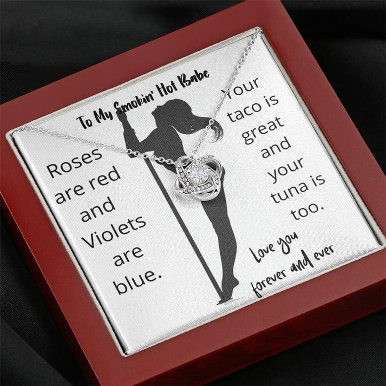 Taco Is Great Love Knot Necklace