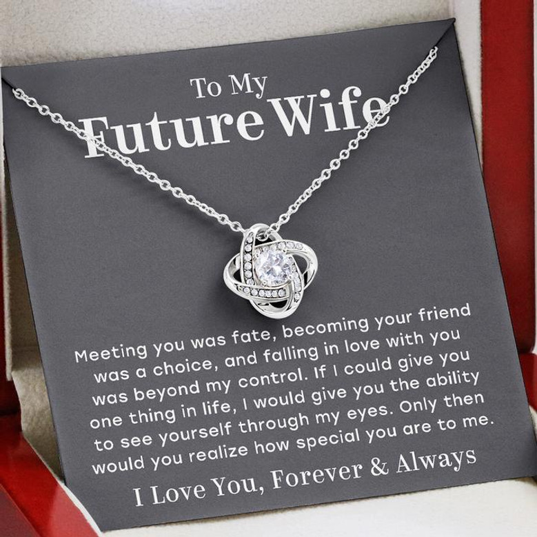 To My Future Wife – You Are Special To Me – Love Knot Necklace