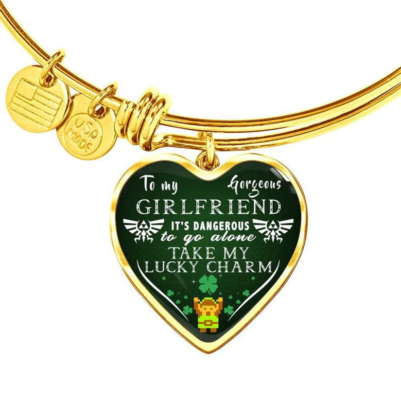 To My Gorgeous Girlfriend, Aren't Enough Words Love Knot Necklace, Girlfriend Gift | Girlfriend Necklace Gift, Girlfriend Jewelry Gift ,To My Gorgeous Girlfriend I Loved You Forever Boyfriend Luxury Necklace Birthday Anniversary Graduation Gift