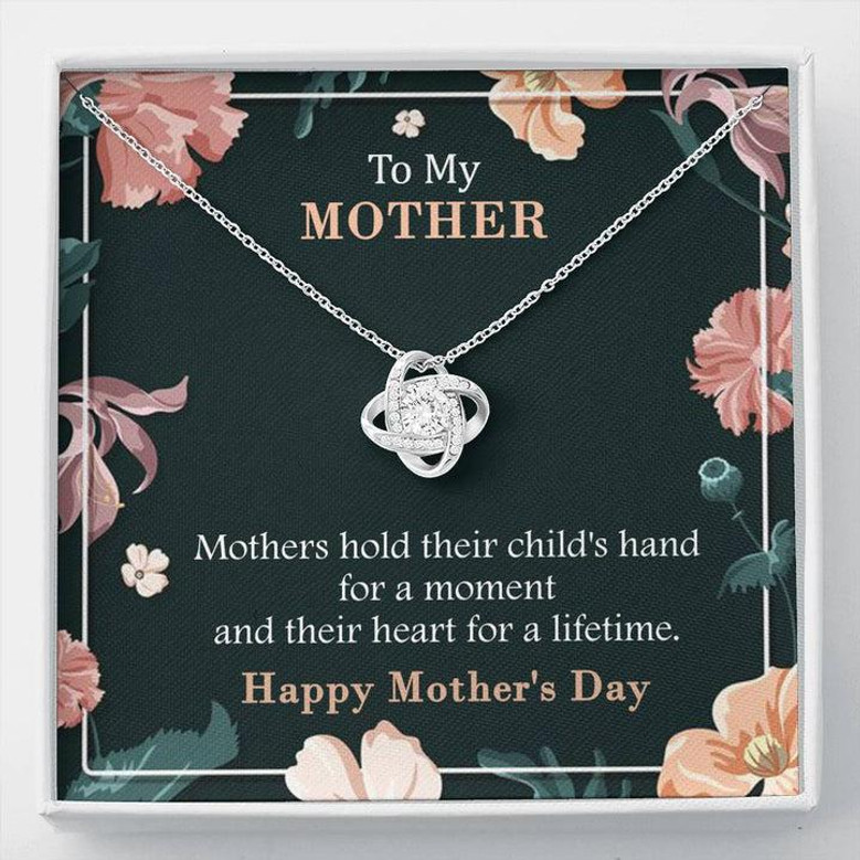 To My Mother, Hearts For A Lifetime Love Knot Necklace Mother's Day Special