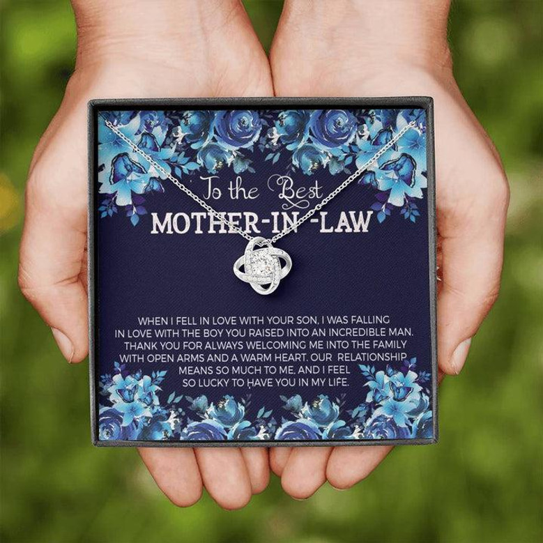 To The Best Mother-In-Law - Love Knot Necklace