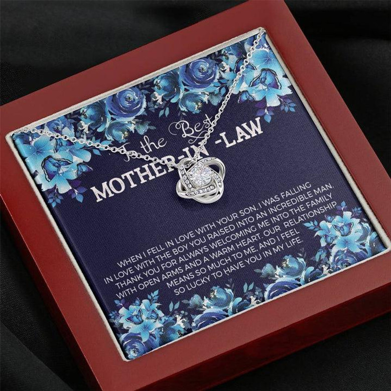 To The Best Mother-In-Law - Love Knot Necklace